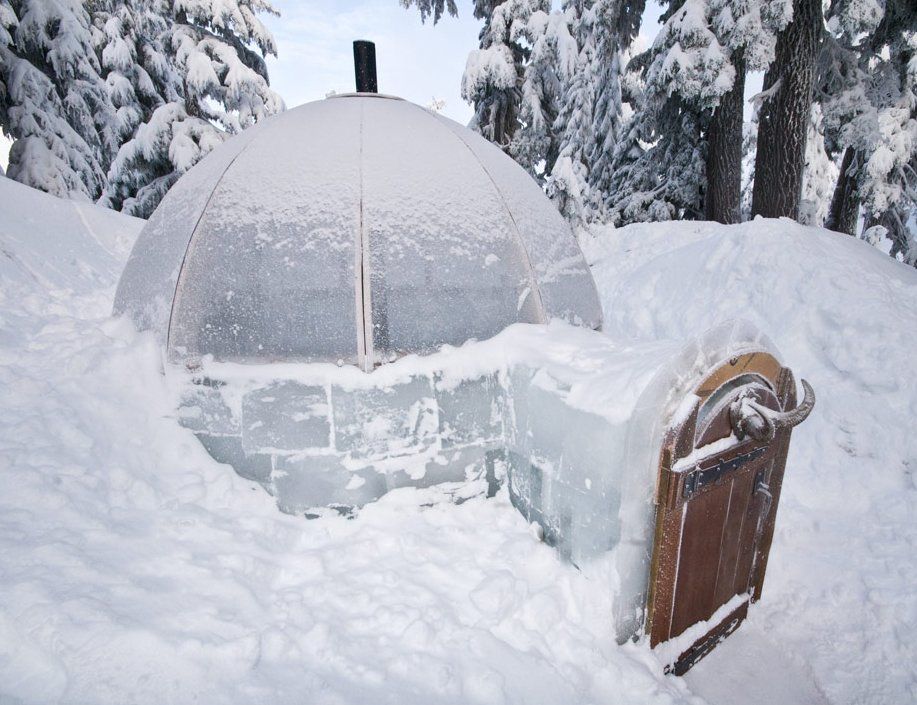 Ice snow sculpture Igloo events festivals custom design