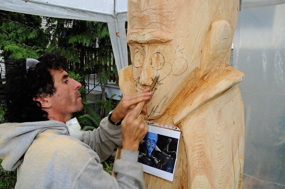 wood sculpture carving movies events