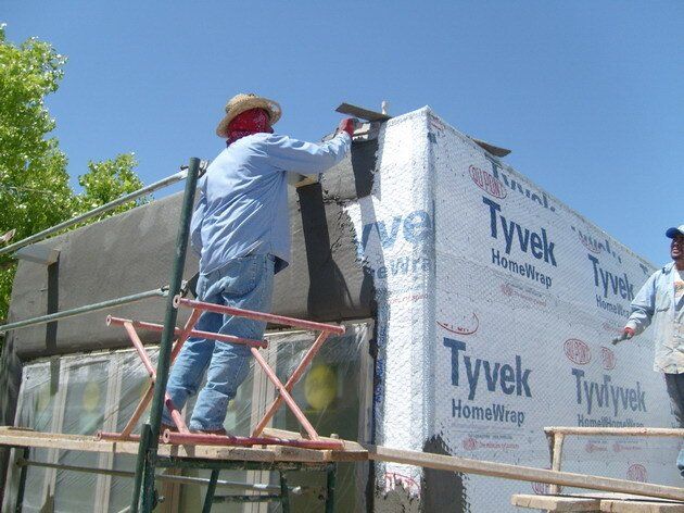 New Stucco on Additions