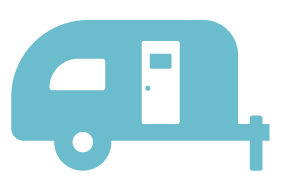 holiday trailer icon