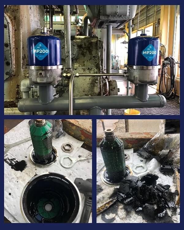 natural-gas-compression-plant-centrifuges-sludge-oil-contamination