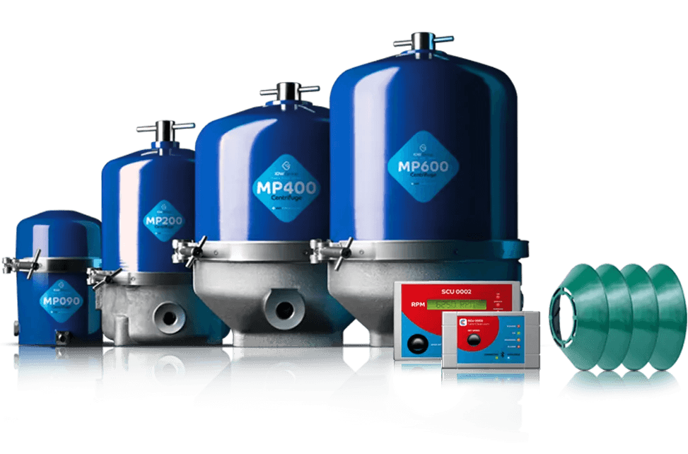 MP Range of Centrifugal Oil Separators with choice of remote monitors