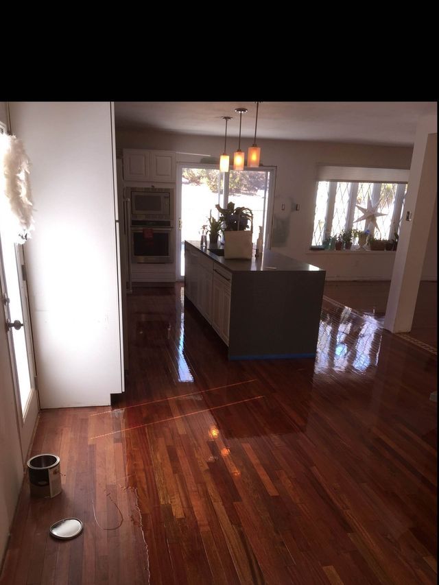 Dark Wood Refinish — Chesterfield, MO — Floors Done Right