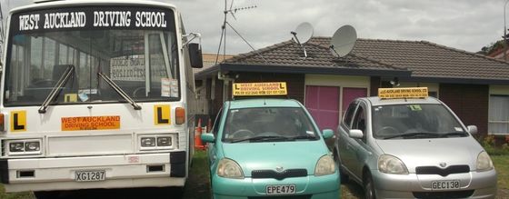 Cars used by a driving school in Auckland