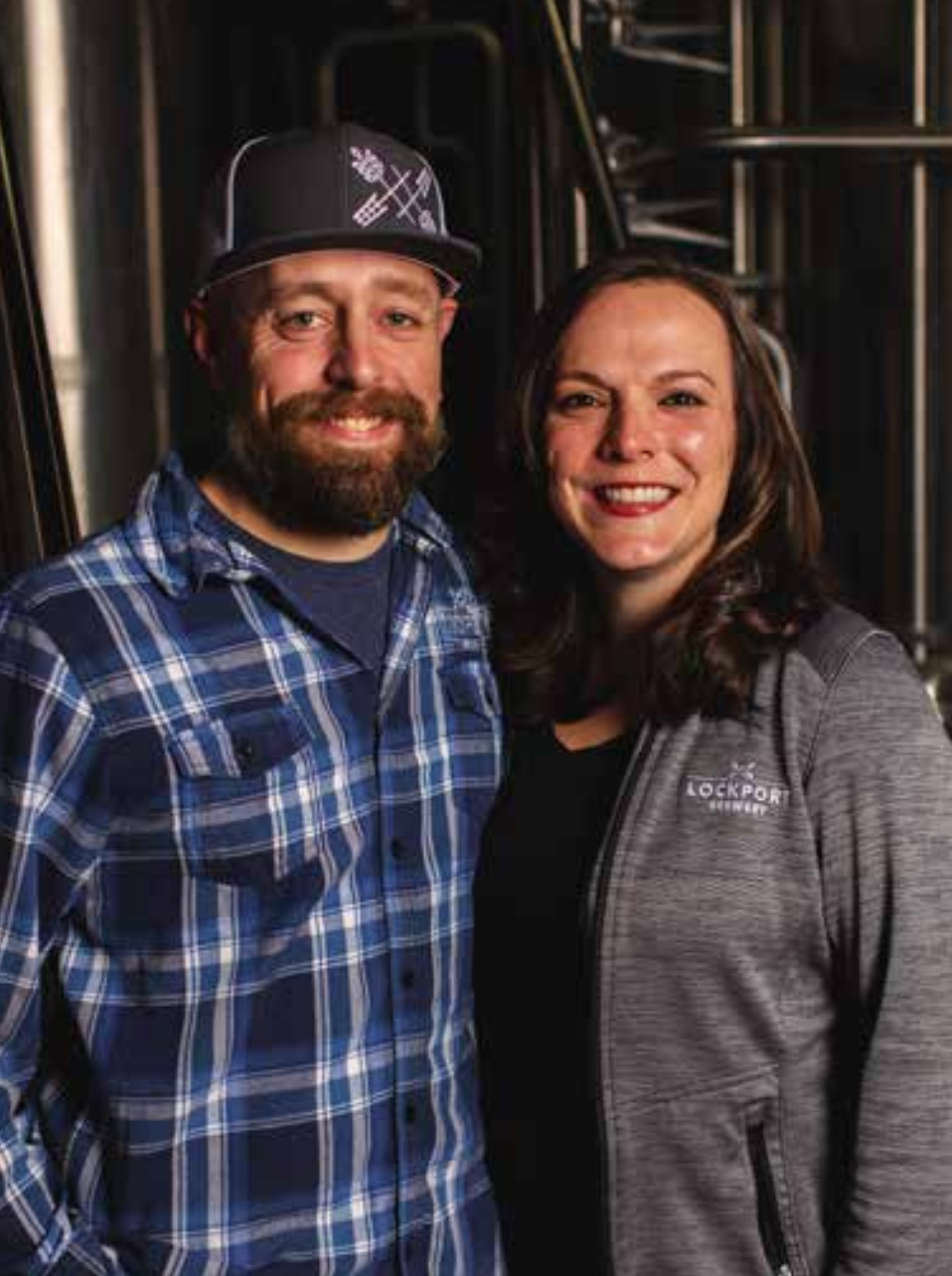 A veteran couple smiling