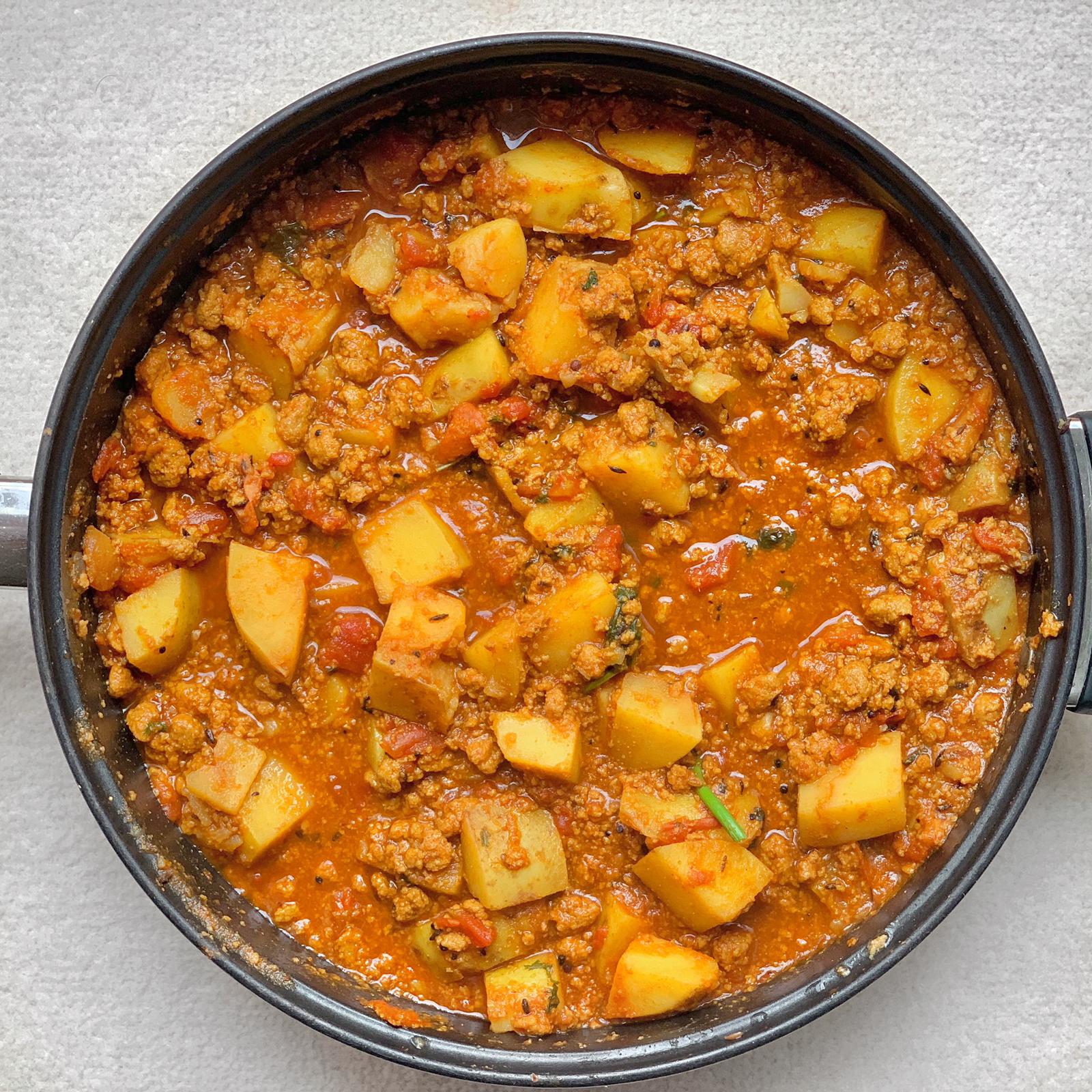 Recipe Potato And Quorn Keema Mince Curry