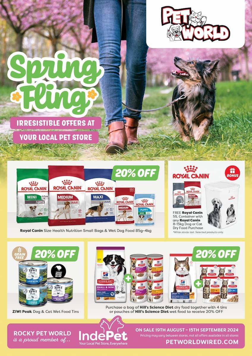 Woman is Walking a Dog on a Leash in a Field — Rocky Pet World in Norman Gardens, QLD