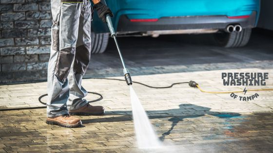 local Tampa pressure washing driveway cleaning service