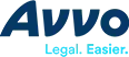 Avvo logo, blue text