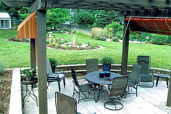 Natural Landscape — Environmental Landscape with Table and Chairs in Midland, MI