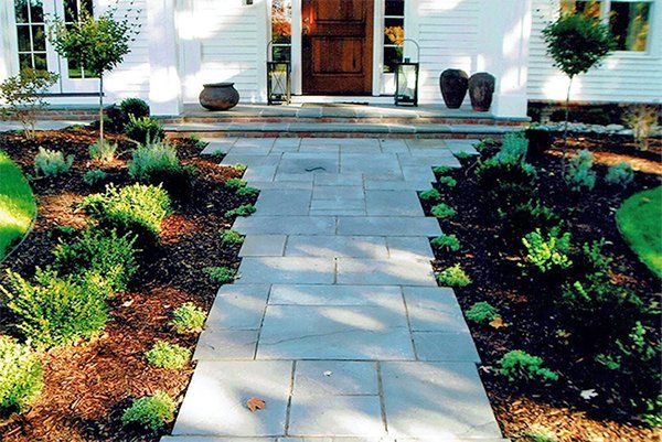 Install Landscape — Step Stone Front of Outdoor in Midland, MI