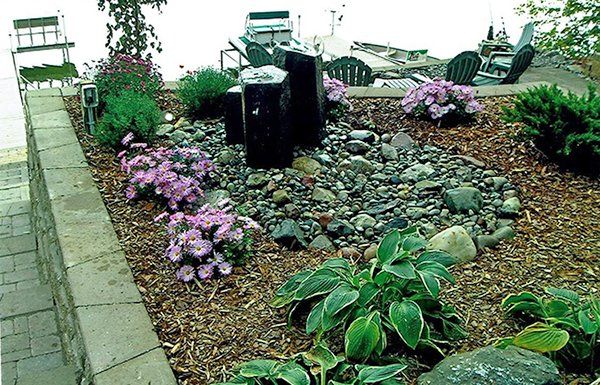 Retaining — Landscape in the Garden in Midland, MI