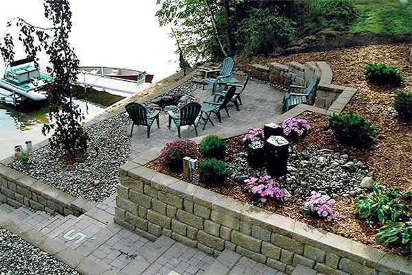 Retaining Wall — Chairs in the Landscape in Midland, MI