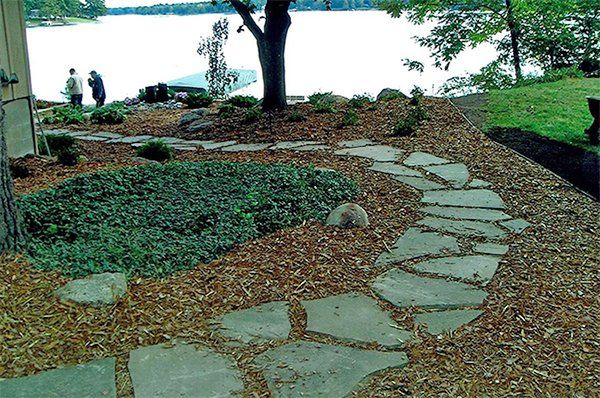 Constructing Hardscape — Hardscaping in the Garden in Midland, MI