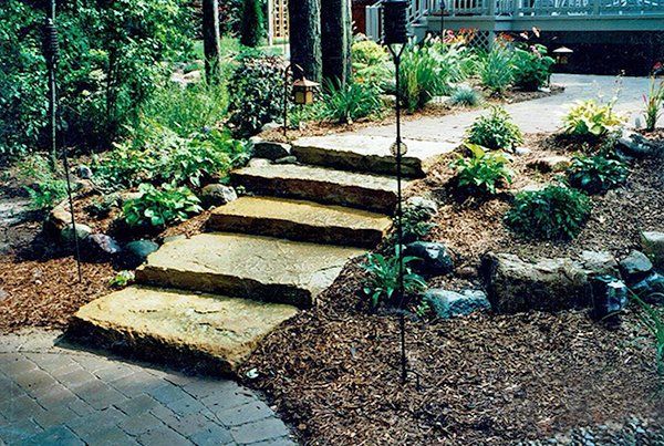 Outdoor Hardscape Construction — Stone Ladder in Midland, MI
