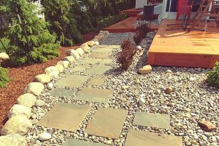 Paver Trail — Hardscaping with Grass in Midland, MI