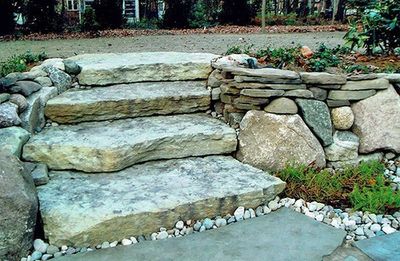 Outdoor Hardscape — Stone Steps Design in Midland, MI