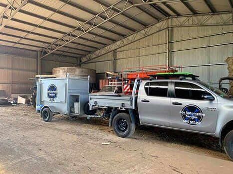 Car Trailer — Mechanical Services in Moss Cake, NSW