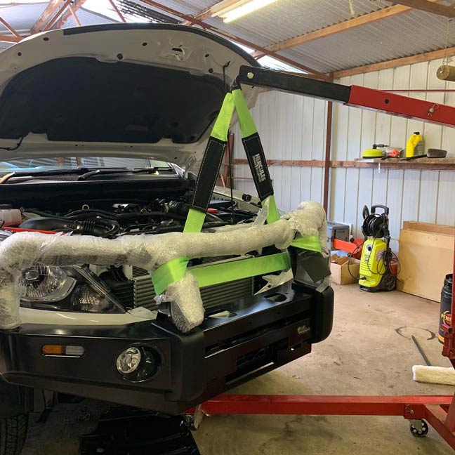 Testing The Bull Bar — Mechanical Services in Moss Cake, NSW