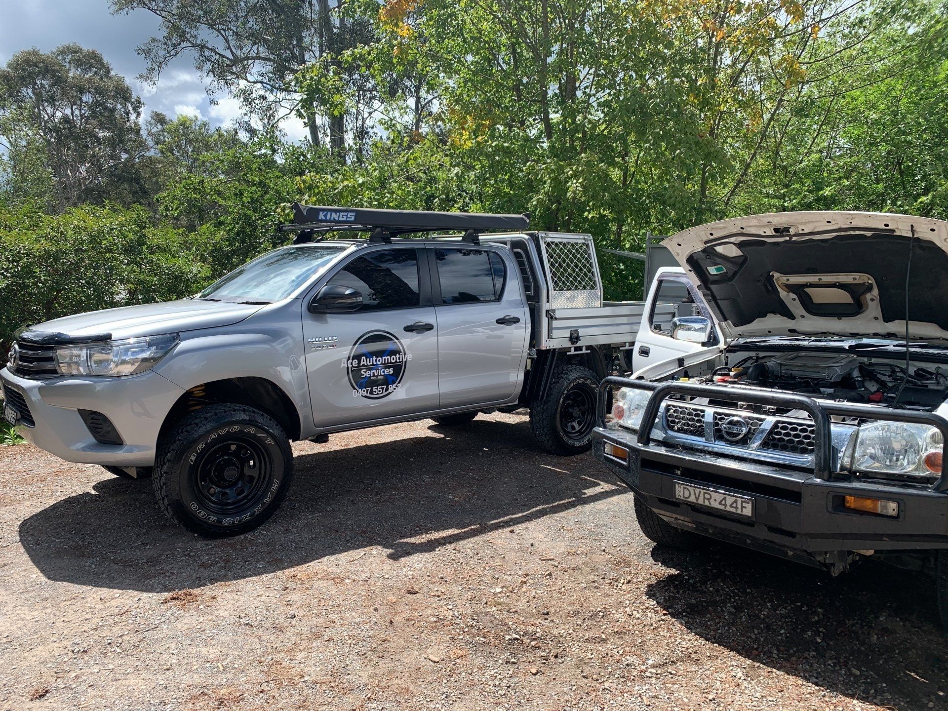 Two Trailer Car — Mechanical Services in Moss Cake, NSW