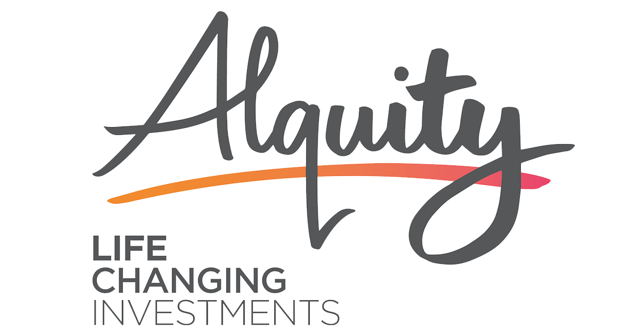 A logo for a company called alquity life changing investments.