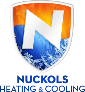 A logo for nuckols heating and cooling