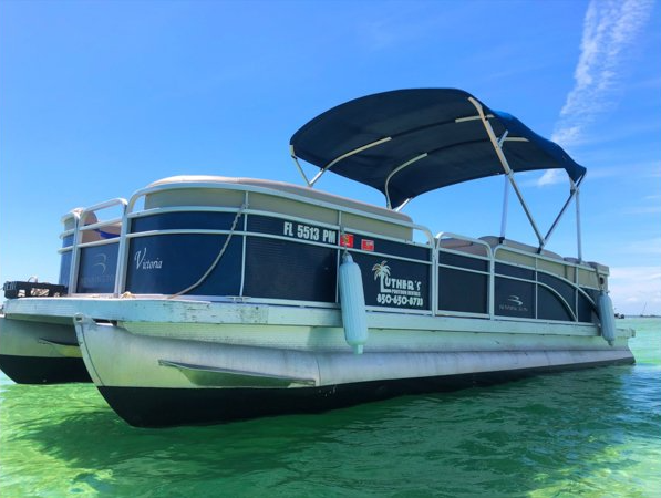 24ft Pontoon Boat Rental in Destin FL from Luther's Rentals