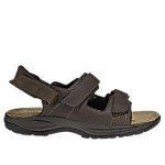 Simple Dark Brown Open Foot Sandals - Men Shoes in Patchogue, NY