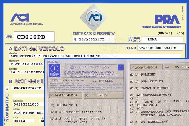 cosiddetto documento unico che riunisce il libretto di circolazione e il certificato di proprietà, annunciato da una legge del 2015 e disciplinato da una norma del 2017