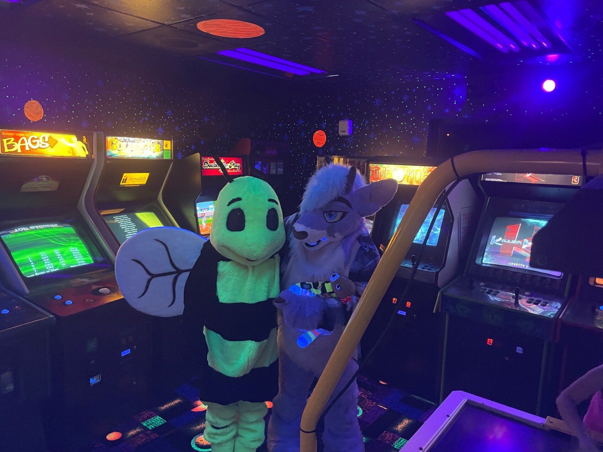 Picture Of Two Mascot - Niceville, FL - Honeybee Ice Cream & Arcade