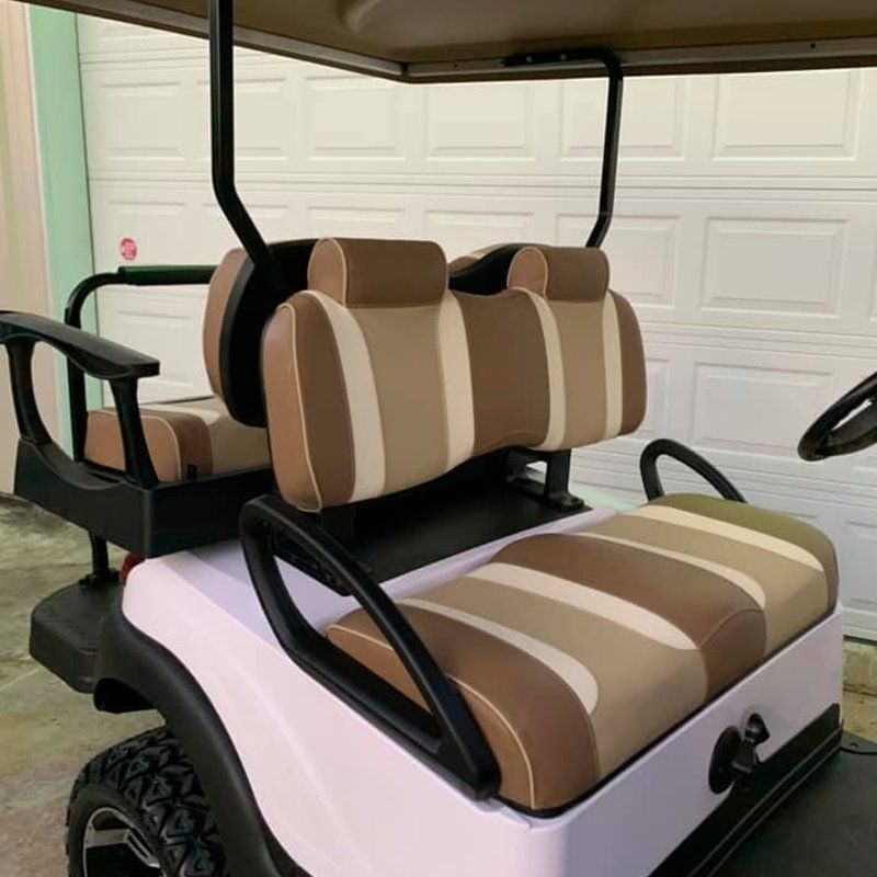 Customized golf cart seats