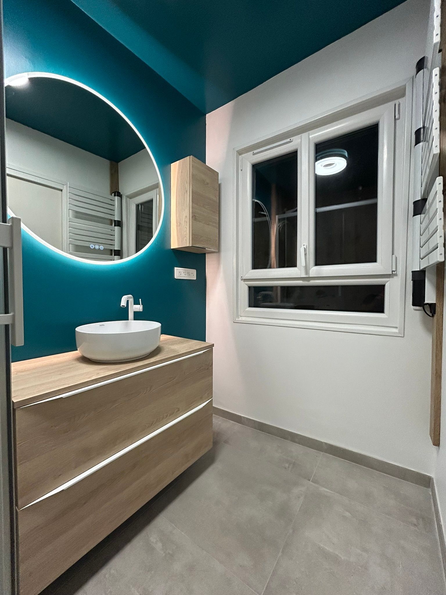 Meuble salle de bain miroir