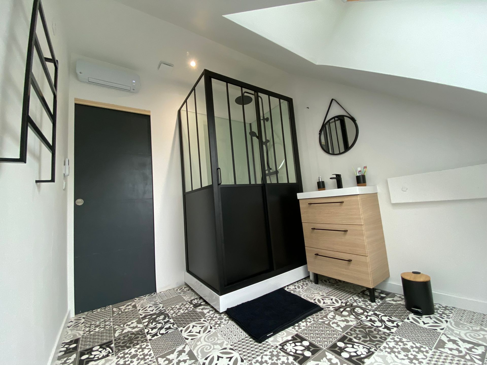 salle de bain le havre cabine de douche carrelage