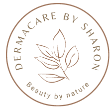 Een logo voor dermacare van sharon beauty by nature
