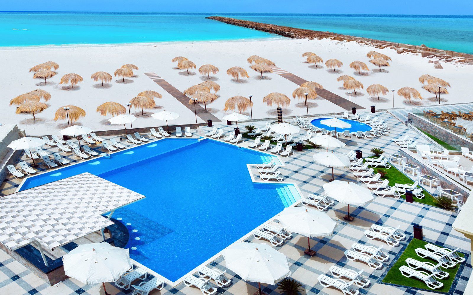 book now hotelux La playa Alamein resort online and make joyous memories for a lifetime.