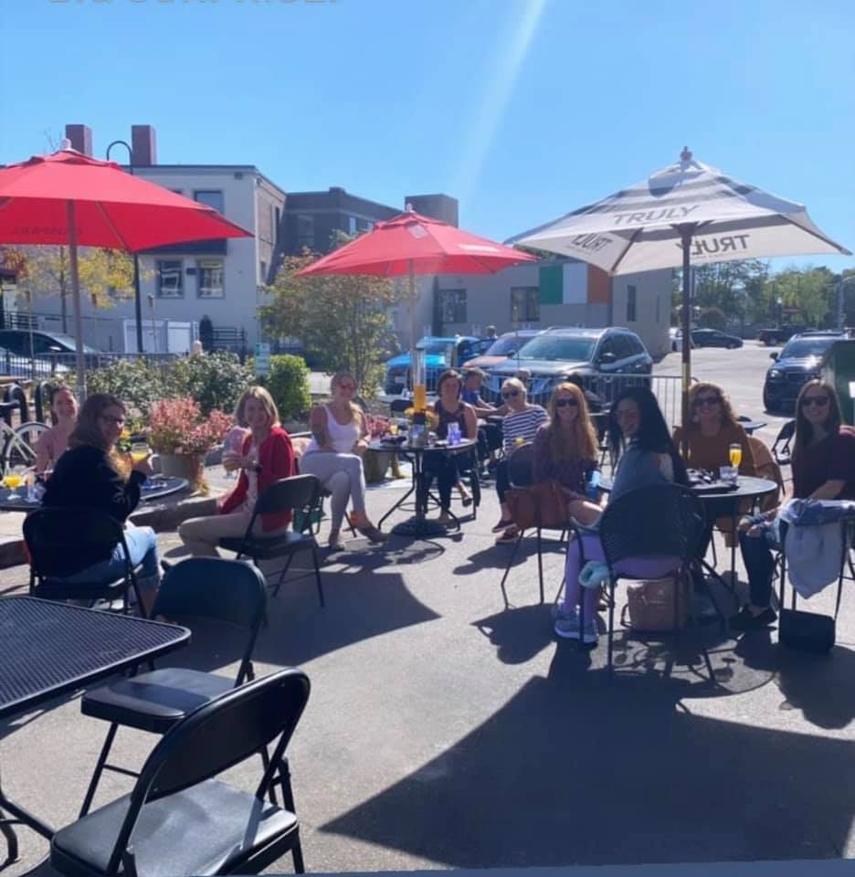 Exterior patio at Landmark Public House