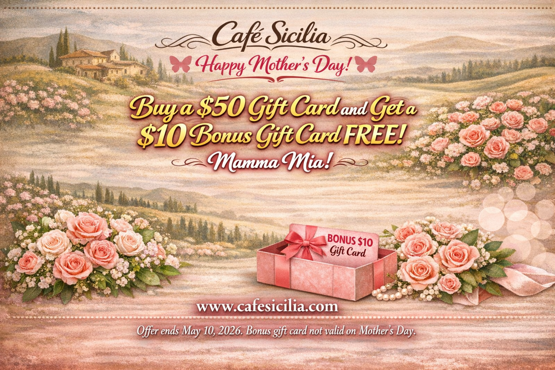 Mother's Day Gift Card Promotion
