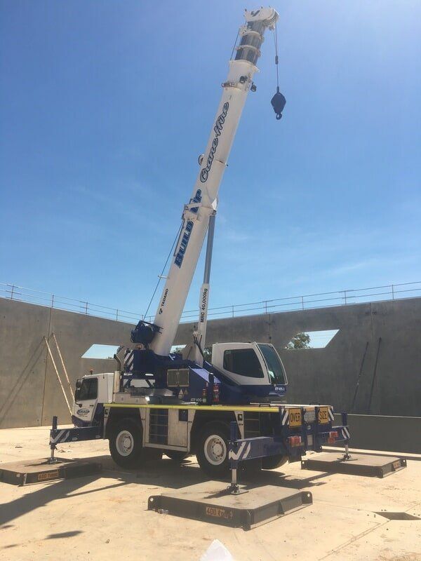 Crane ready to work — Build Up Crane Hire in Casuarina, NT