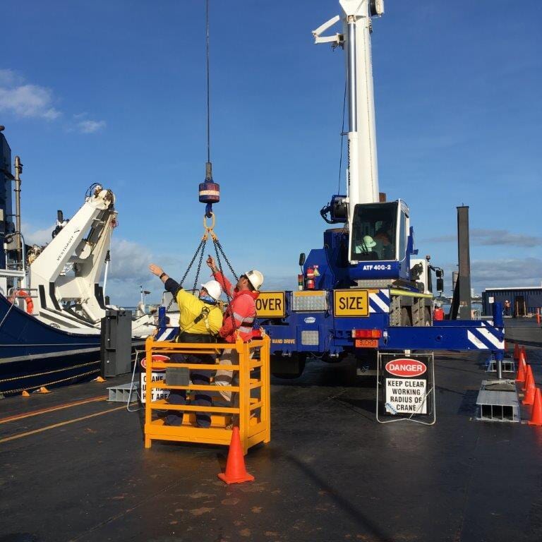 Crane in the port — Build Up Crane Hire in Casuarina, NT