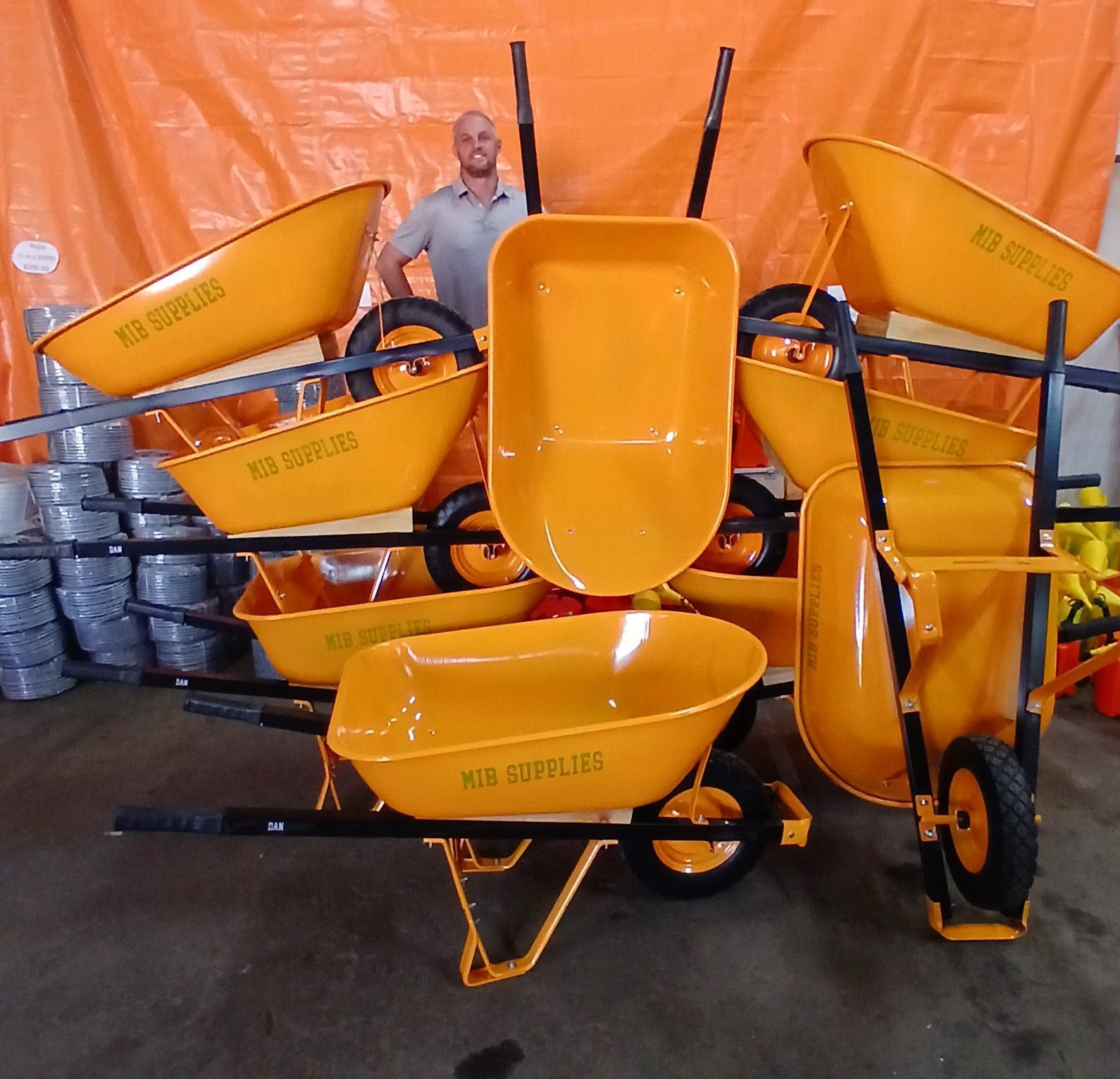 A pair of scissors with blue handles on a white background