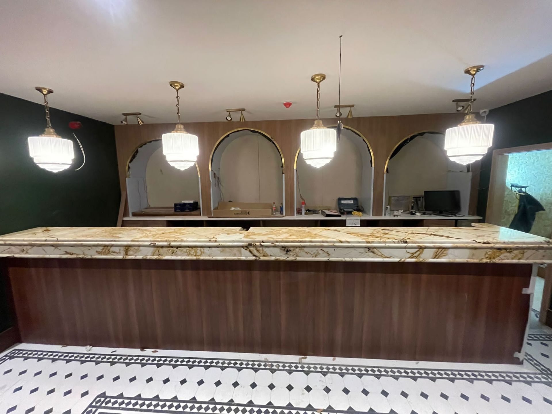 Quartzite bar top at Pavilion bar