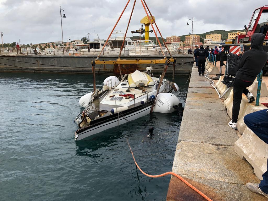 recupero di una barca