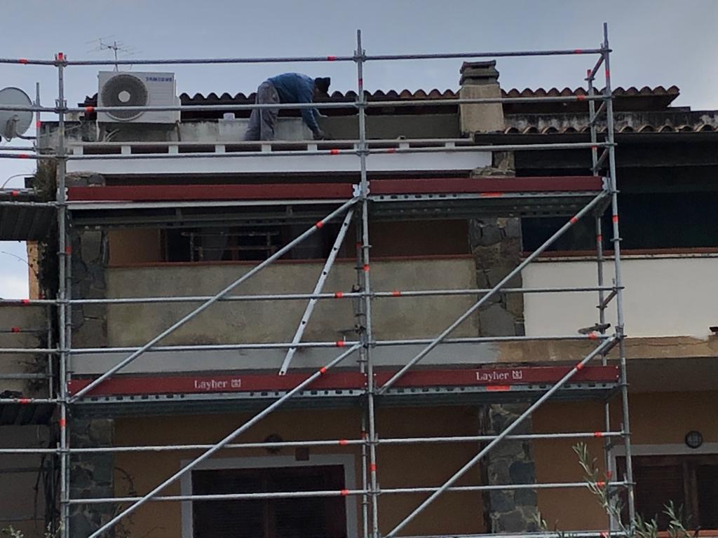 impalcatura per restauro