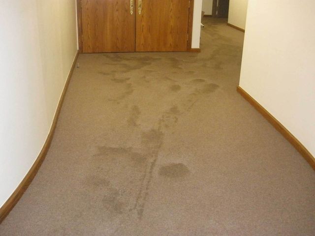 Dirty Hallway Carpet — Valley, NY — Classic Carpet and Upholstery Cleaning