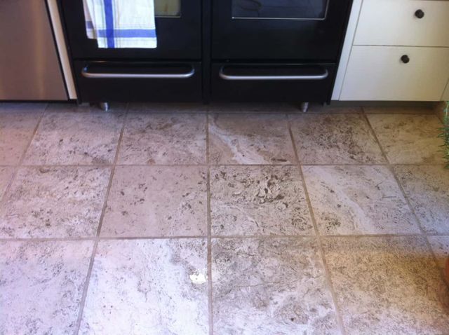 Dirty Marble Tile — Valley, NY — Classic Carpet and Upholstery Cleaning