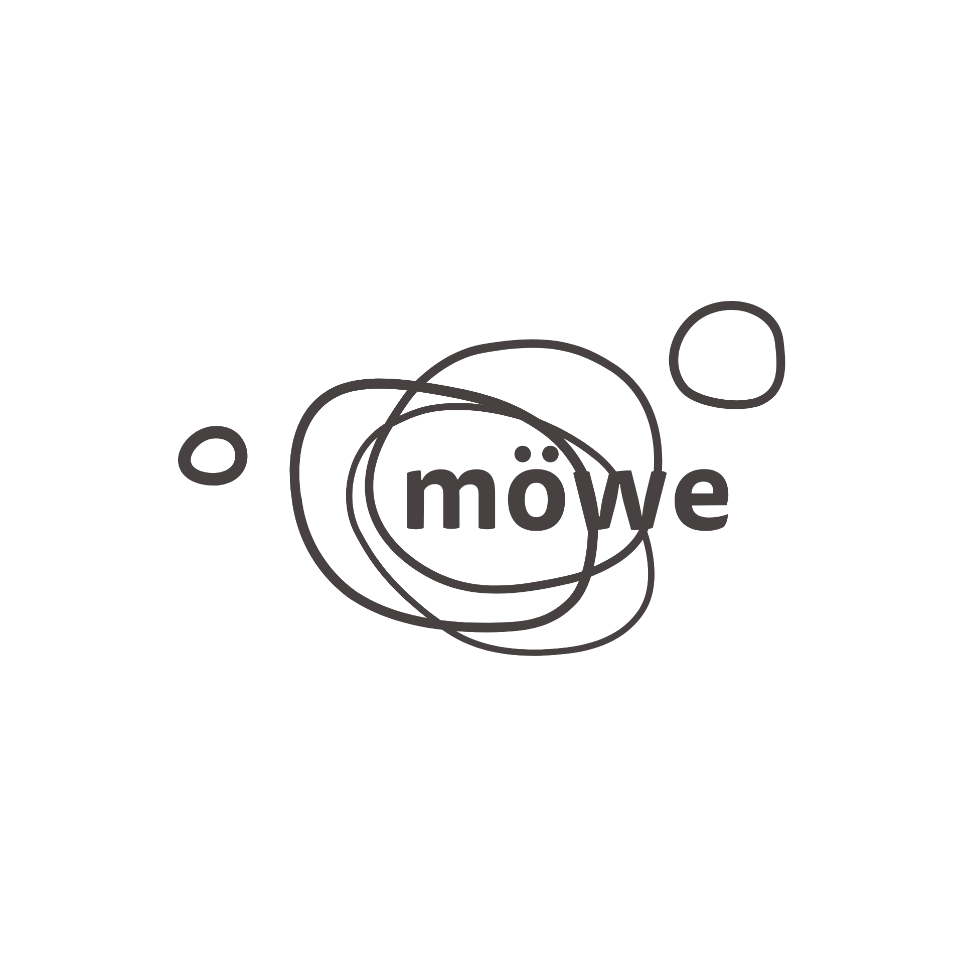 A black and white logo for a company called move.