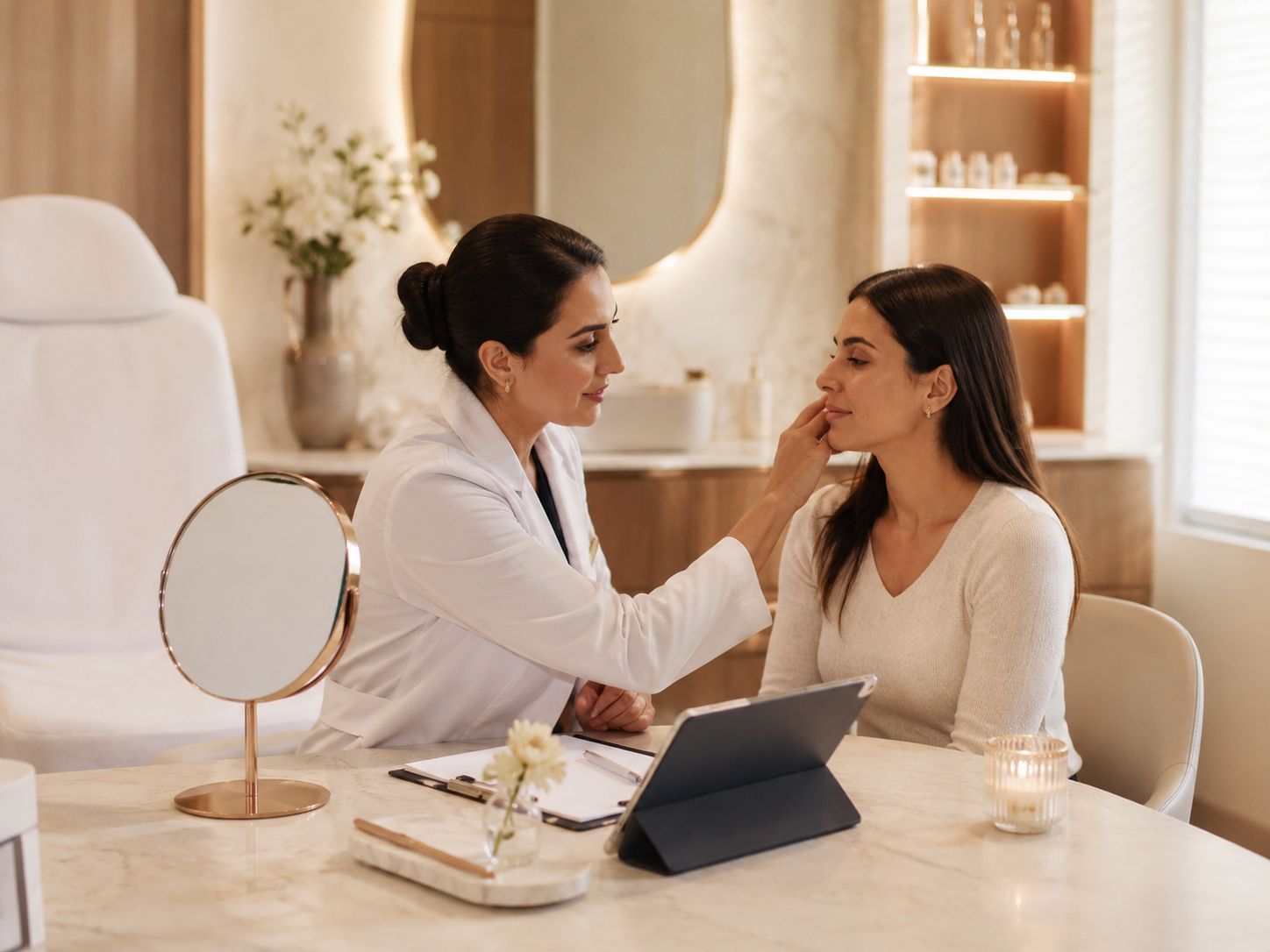 Personalized corrective skin planning consultation at Luxe Beauty and Wellness Spa in Mississauga