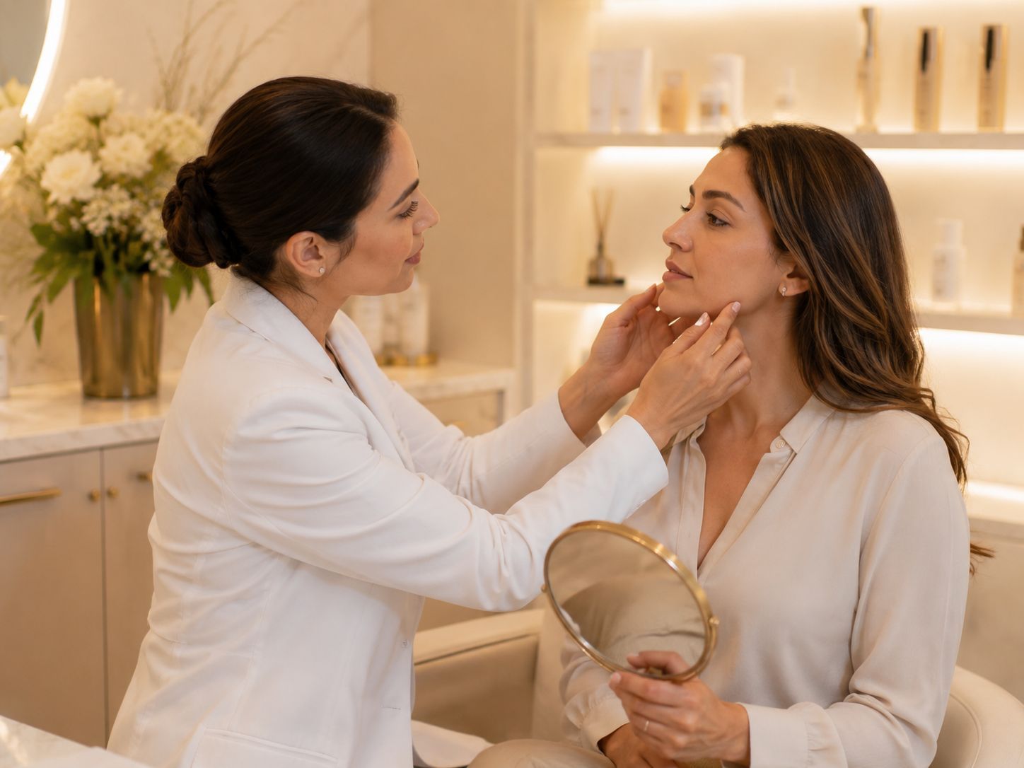 Personalized corrective skin treatment consultation at Luxe Beauty and Wellness Spa in Mississauga