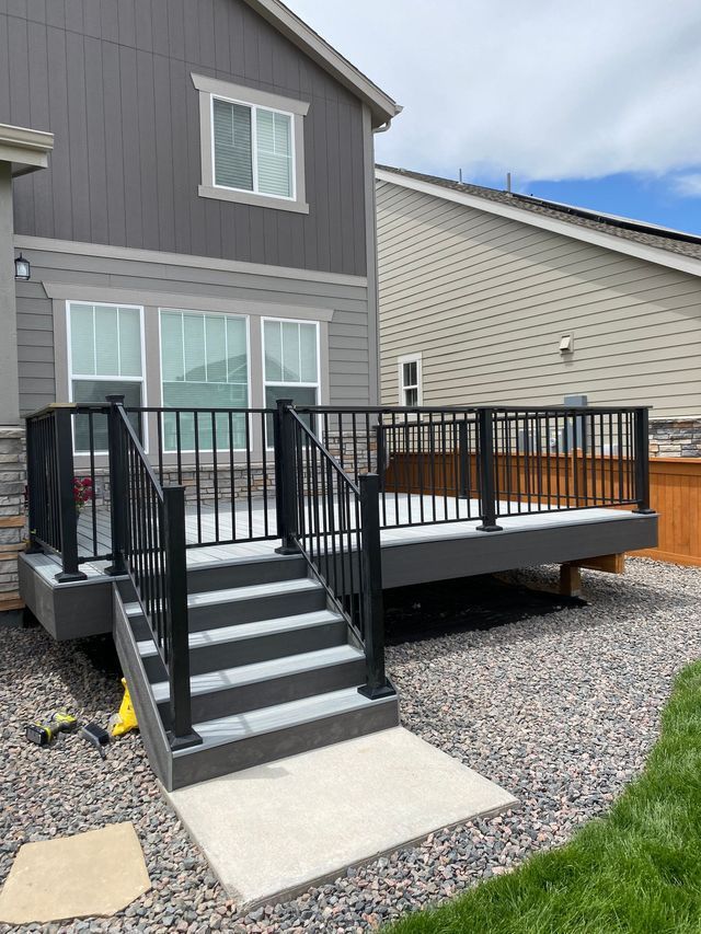 Composite Deck & Stairs – Brighton, CO – Advanced Roofing and Decking Solutions