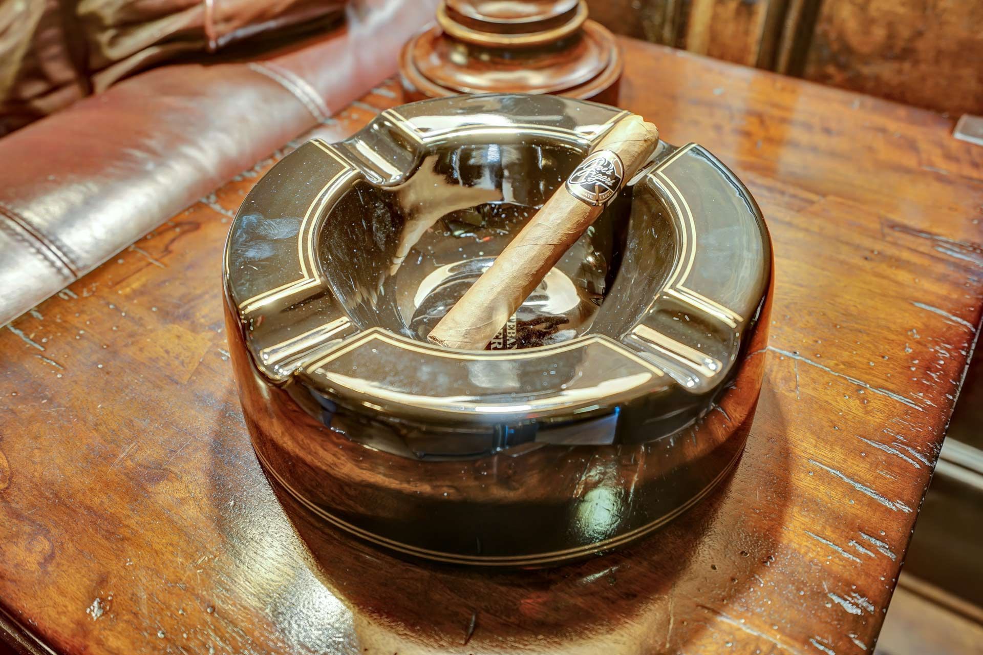Cigar on Ashtray
